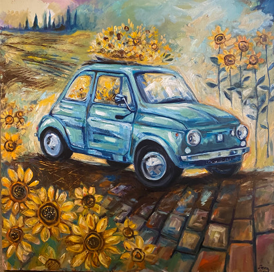 Fiat and flowers