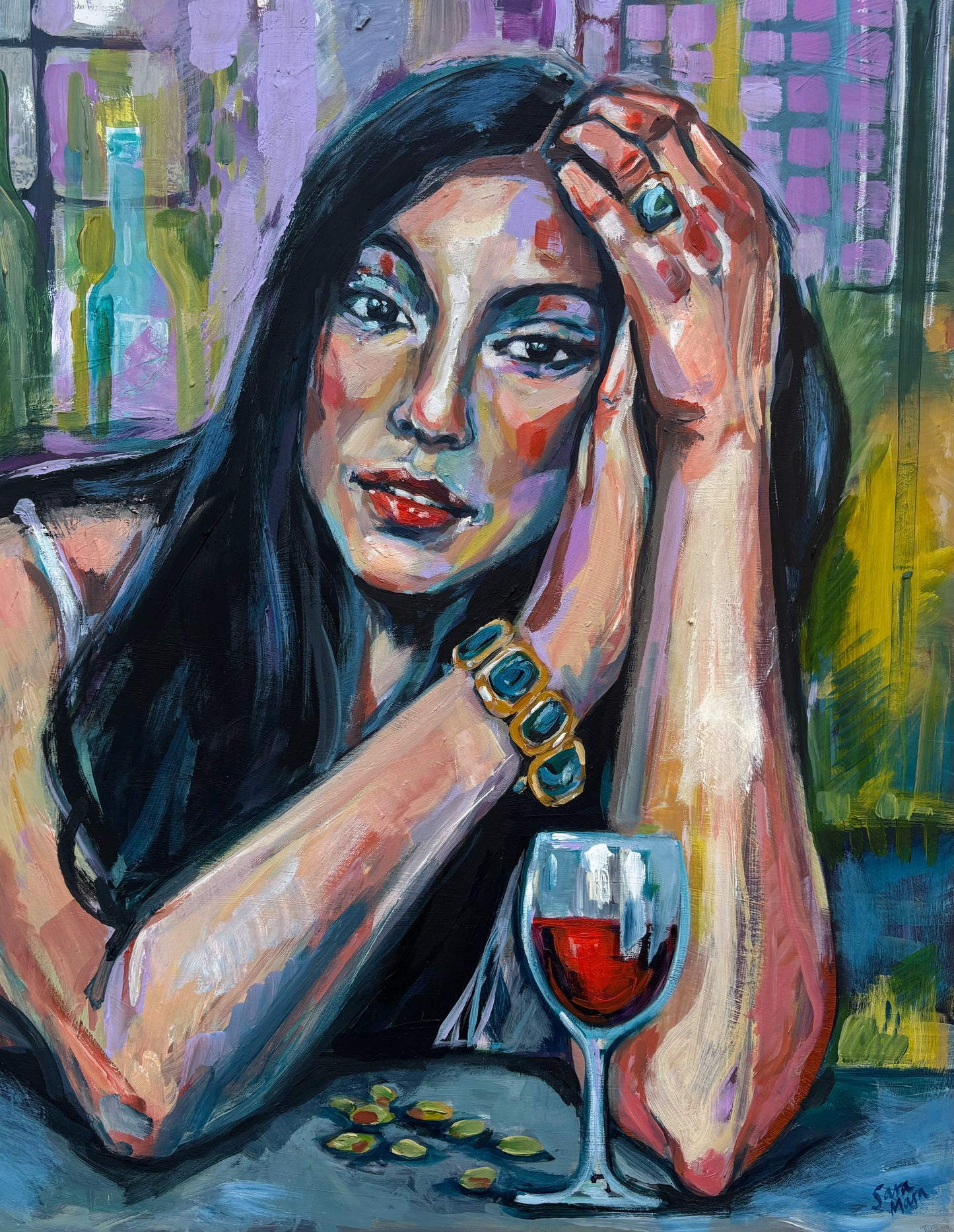 Red Wine and Pistachio